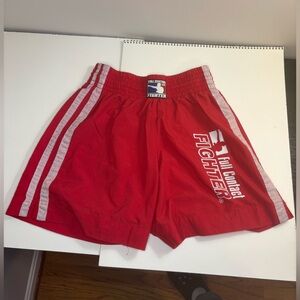 Vintage Full Contact Fighter NHB Kickboxing Shorts - Red - XL - Made in USA  MMA